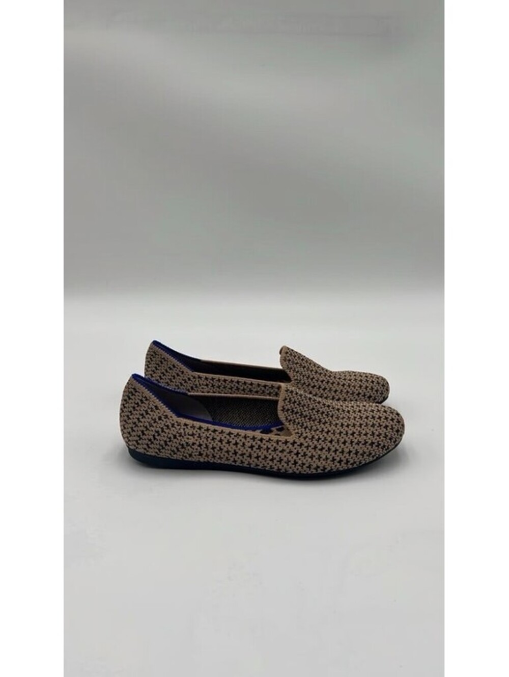 Women’s Rothy's The Loafer Gold Houndstooth Slip On Flats Size 5